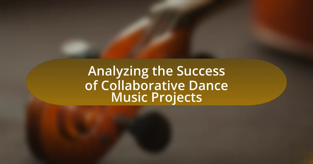 Analyzing the Success of Collaborative Dance Music Projects